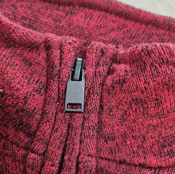 Urban Pipeline Red Black 1/4 Zip Fleece Pullover Men’s Size Small - Picture 5 of 10